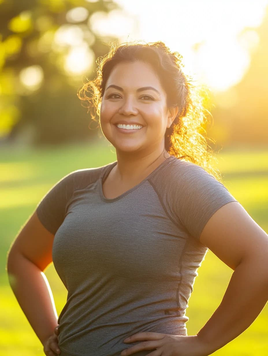 Woman smiling confidently